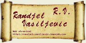 Ranđel Vasiljević vizit kartica